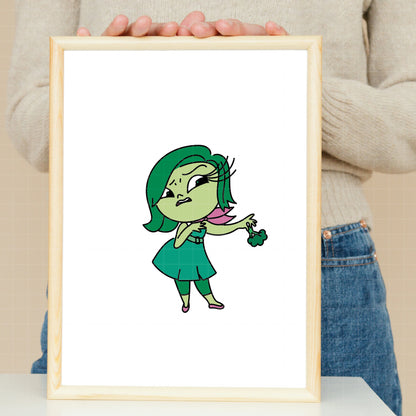 COD1490 - Disgust, Inside Out bundle, Disney clipart Svg, Png, Eps, Dxf, Jpeg, vector.