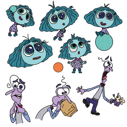 COD1511 - Inside Out mega bundle, Disney clipart Svg, Png, Eps, Dxf, Jpeg, vector.
