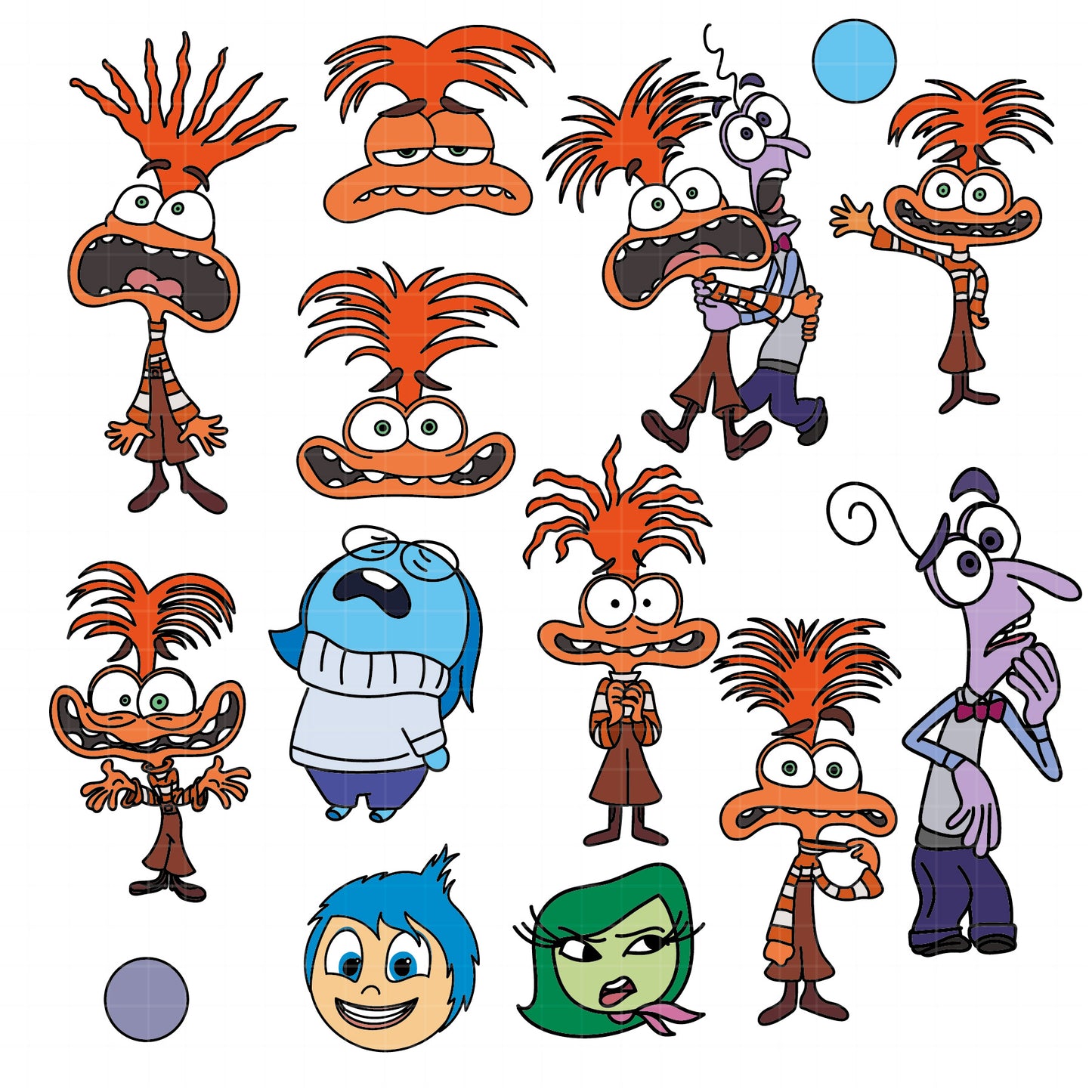 COD1511 - Inside Out mega bundle, Disney clipart Svg, Png, Eps, Dxf, Jpeg, vector.