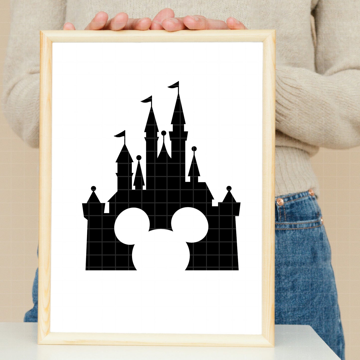 COD152 - Disney Castle Magic Kingdom bundle, Disneyland clipart Svg, Png, Eps, Dxf, Jpeg, vector.