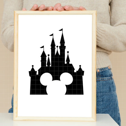 COD152 - Disney Castle Magic Kingdom bundle, Disneyland clipart Svg, Png, Eps, Dxf, Jpeg, vector.