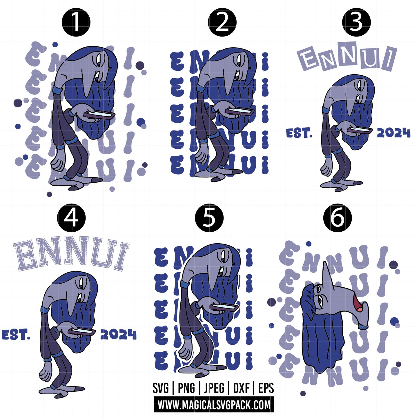 COD1528 - Inside Out patterns bundle, Disney clipart Svg, Png, Eps, Dxf, Jpeg, vector.