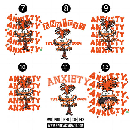 COD1528 - Inside Out patterns bundle, Disney clipart Svg, Png, Eps, Dxf, Jpeg, vector.