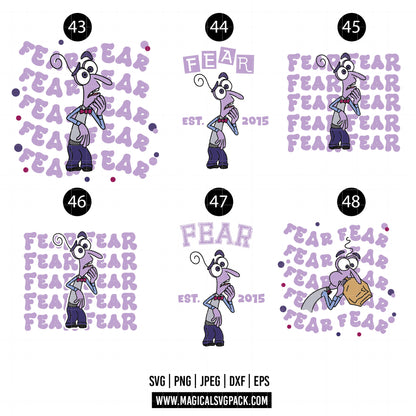 COD1528 - Inside Out patterns bundle, Disney clipart Svg, Png, Eps, Dxf, Jpeg, vector.