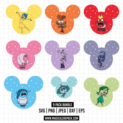 COD1531 - Inside Out bundle, Disney clipart Svg, Png, Eps, Dxf, Jpeg, vector.