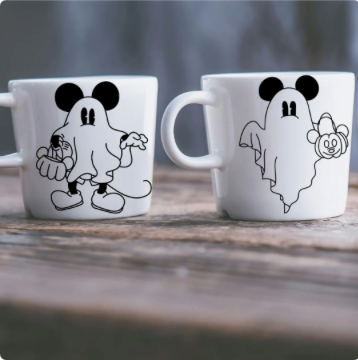 COD1549 - Mickey & Minnie ghosts bundle, Disney Halloween clipart Svg, Png, Eps, Dxf, Jpeg, vector.