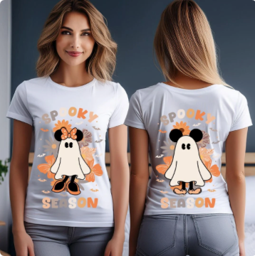 COD1552 - Mickey & Minnie Spooky Season bundle, Disney Halloween clipart Svg, Png, Eps, Dxf, Jpeg, vector.