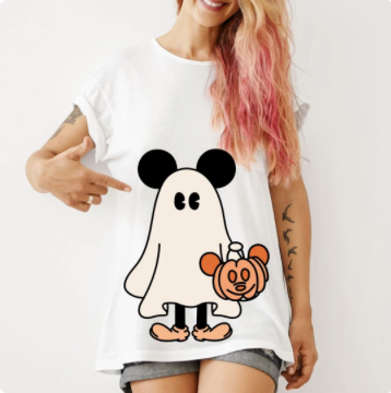 COD1554 - Mickey & Minnie Ghosts bundle, Disney Halloween clipart Svg, Png, Eps, Dxf, Jpeg, vector.