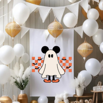 COD1556 - Mickey & Minnie Spooky Season checkered bundle, Disney Halloween clipart Svg, Png, Eps, Dxf, Jpeg, vector.