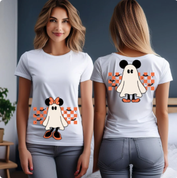 COD1556 - Mickey & Minnie Spooky Season checkered bundle, Disney Halloween clipart Svg, Png, Eps, Dxf, Jpeg, vector.