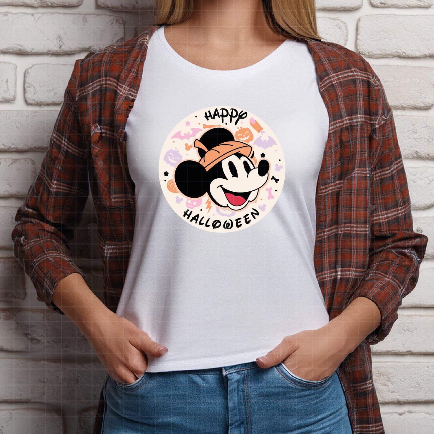 COD1562 - Mickey & Minnie Happy Halloween bundle, Disney Halloween clipart Svg, Png, Eps, Dxf, Jpeg, vector.