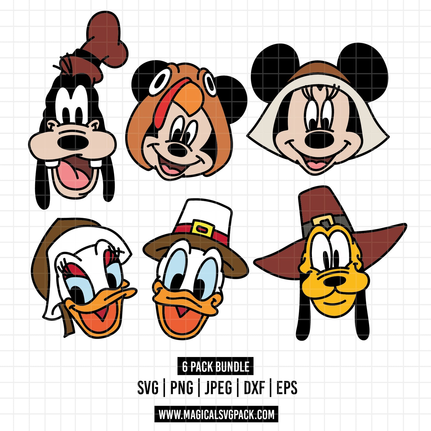 COD1568 - Disney Classics bundle, Disney clipart Svg, Png, Eps, Dxf, Jpeg, vector.