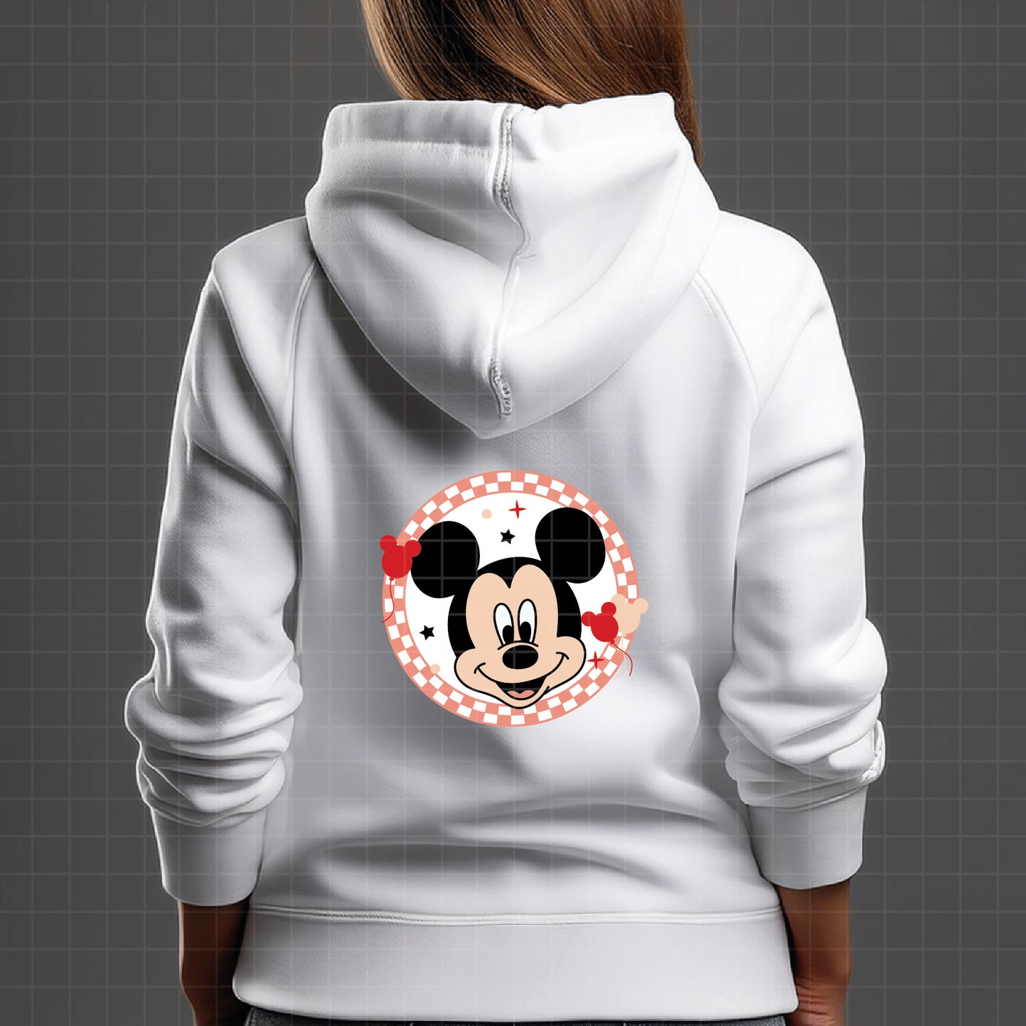 COD1601 - Mickey circle checkered bundle, Disney clipart Svg, Png, Eps, Dxf, Jpeg, vector.