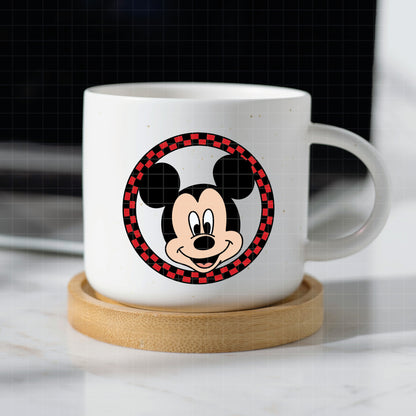 COD1601 - Mickey circle checkered bundle, Disney clipart Svg, Png, Eps, Dxf, Jpeg, vector.