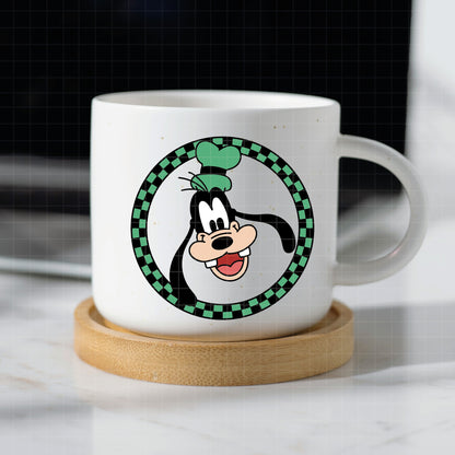 COD1608 - Goofy circle checkered bundle, Disney clipart Svg, Png, Eps, Dxf, Jpeg, vector.