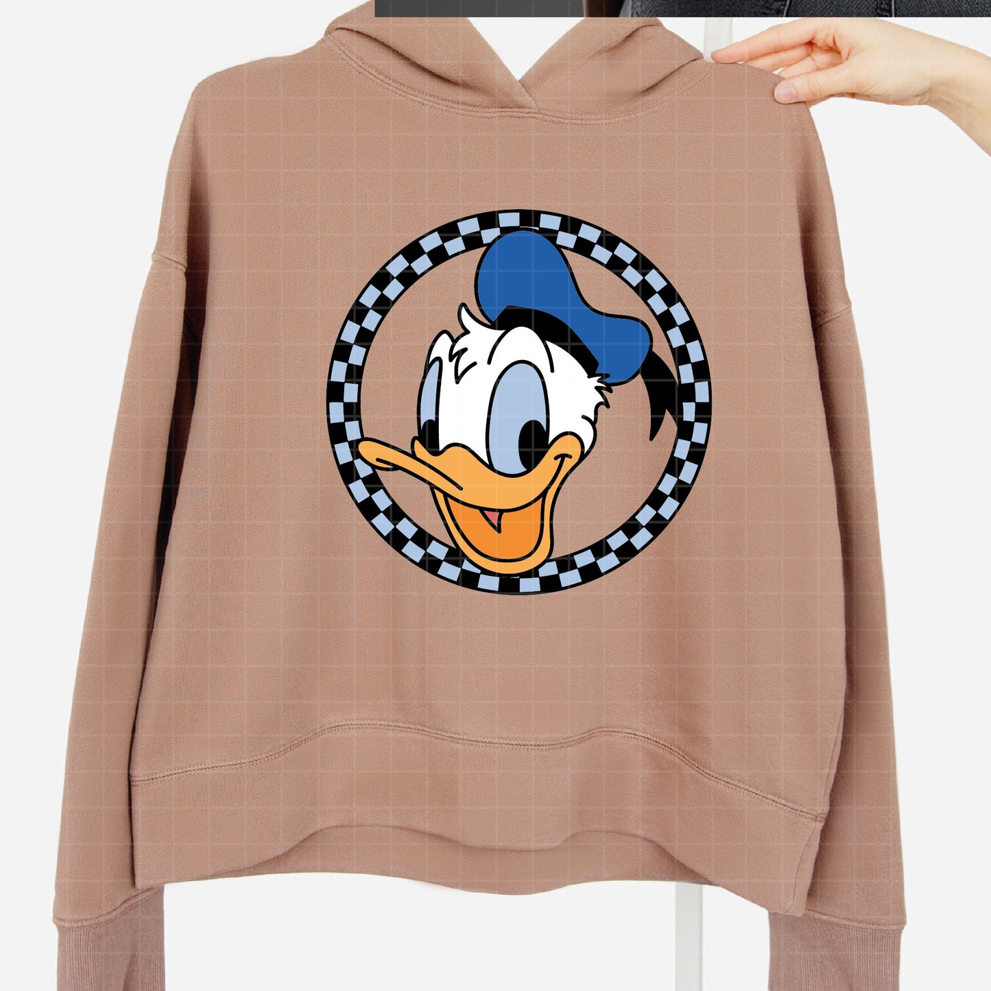 COD1629 - Donald circle checkered bundle, Disney Classics clipart Svg, Png, Eps, Dxf, Jpeg, vector.
