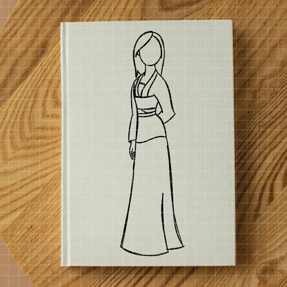 COD1671 - Princess Mulan outline bundle, Disney princess clipart Svg, Png, Eps, Dxf, Jpeg, vector.