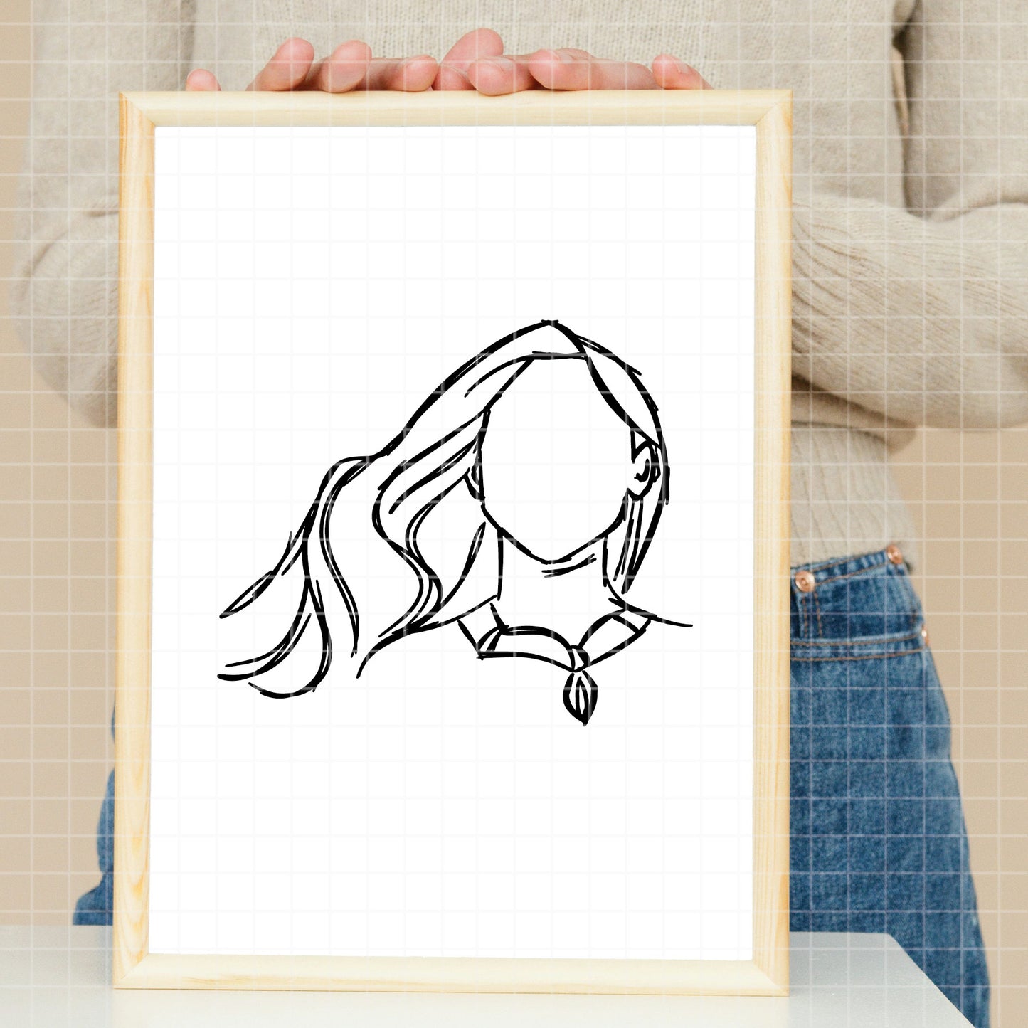 COD1675 - Disney Princess faces outline bundle, Disney princess clipart Svg, Png, Eps, Dxf, Jpeg, vector.