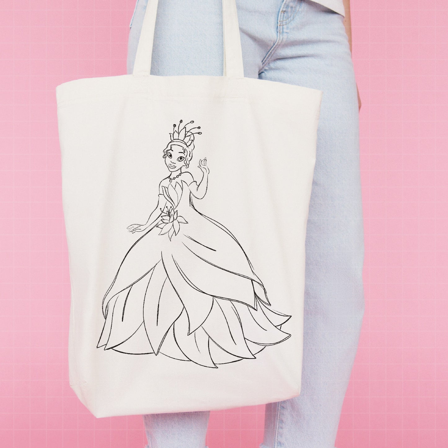 COD1676 - Princess Tiana Sketch bundle, Disney princess clipart PNG.