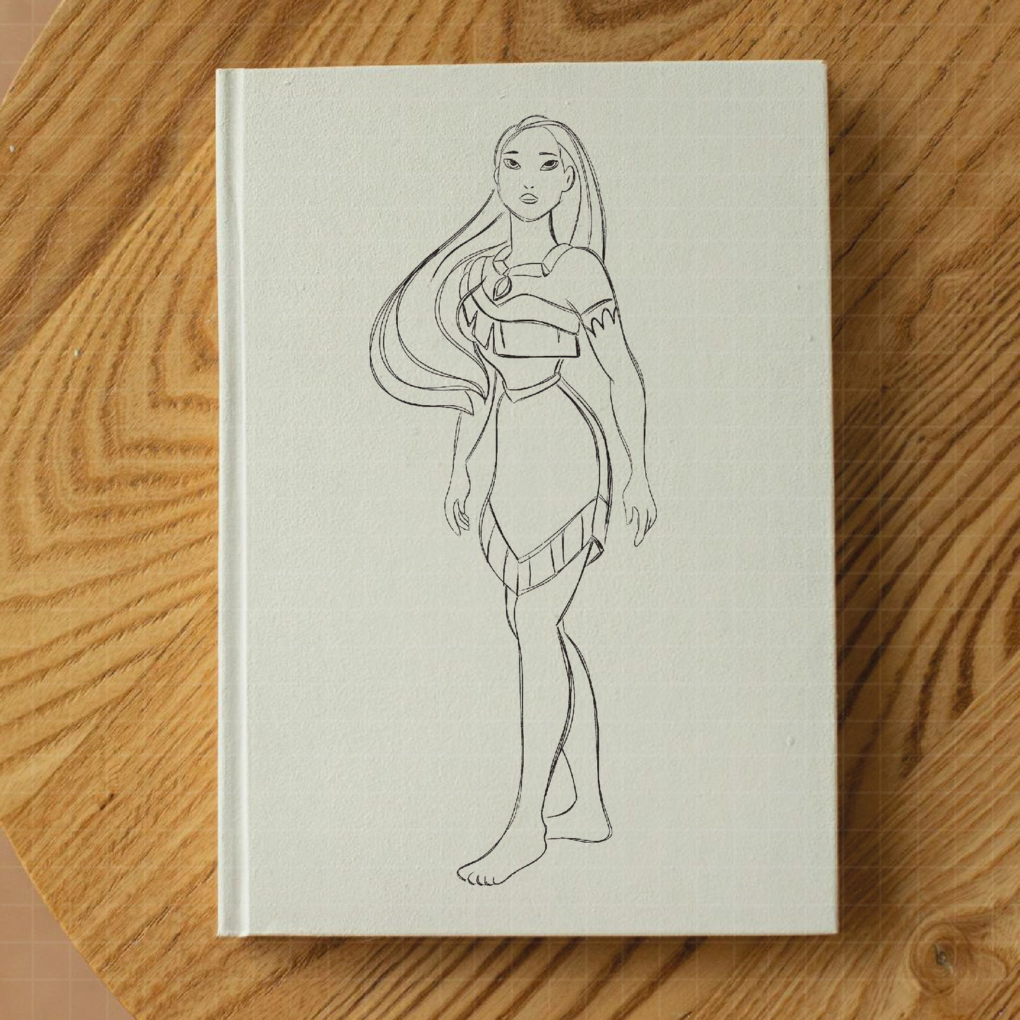 COD1680 - Princess Pocahontas Sketch bundle, Disney princess clipart PNG.