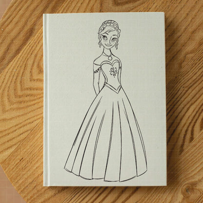 COD1682 - Princess Anna Sketch bundle, Disney princess clipart PNG.
