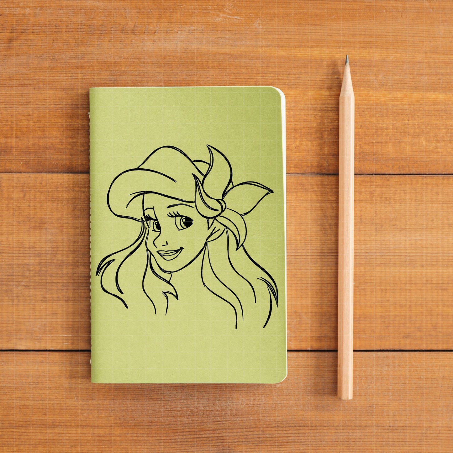 COD1685 - Princess Ariel Sketch bundle, Disney princess clipart Svg, Png, Eps, Dxf, Jpeg, vector.