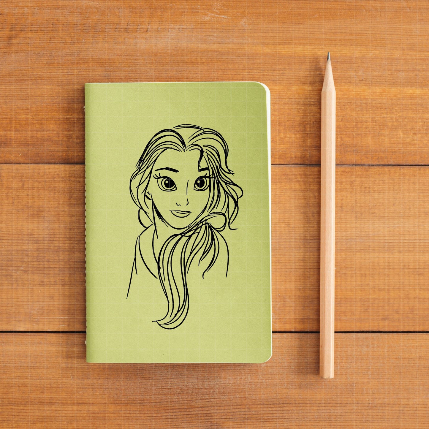 COD1691 - Princess Belle Sketch bundle, Disney princess clipart Svg, Png, Eps, Dxf, Jpeg, vector.