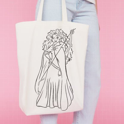COD1692 - Princess Merida Sketch bundle, Disney princess clipart PNG.