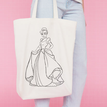 COD1694 - Princess Cinderella Sketch bundle, Disney princess clipart PNG.