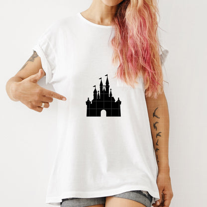 COD1717 - Disney Castle Silhouettes bundle, Disneyland clipart Svg, Png, Eps, Dxf, Jpeg, vector.