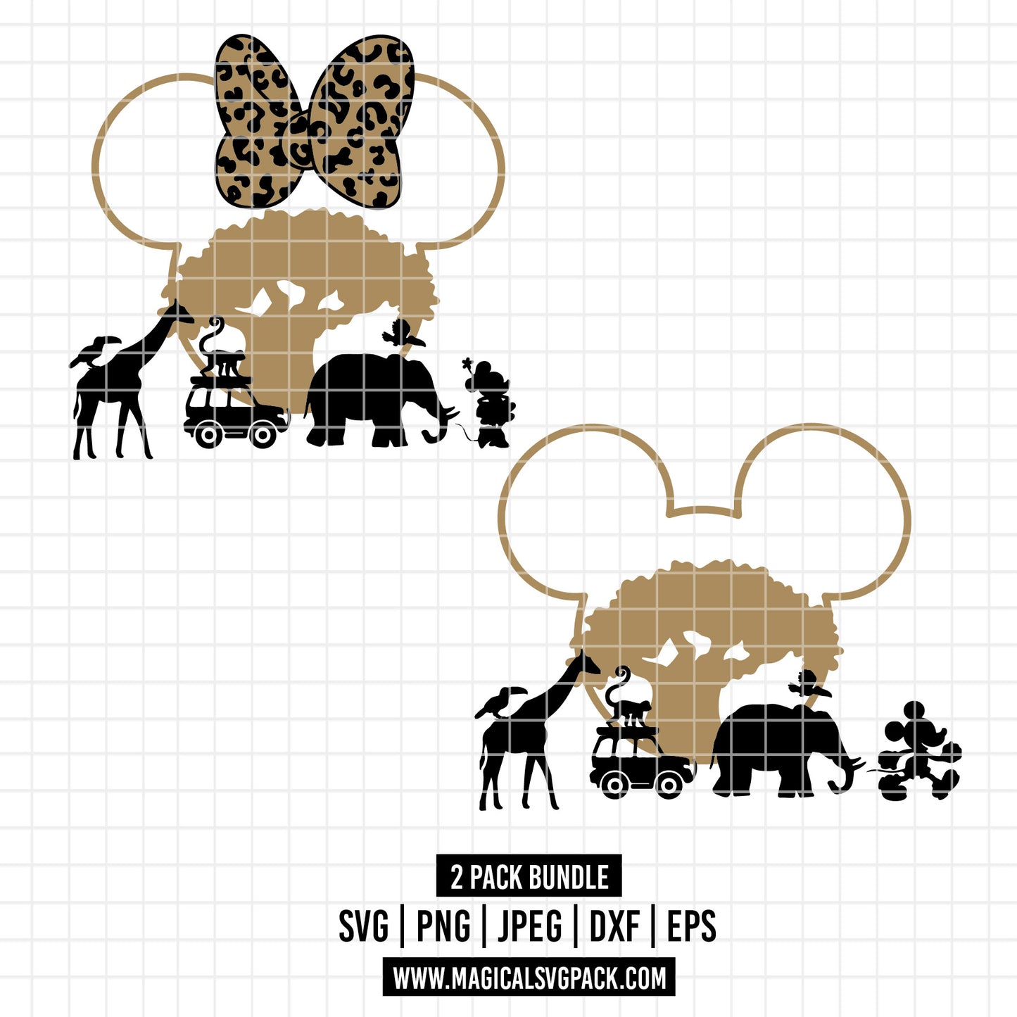 COD1750 - Disney Safari Mode bundle, Disney trips clipart Svg, Png, Eps, Dxf, Jpeg, vector.