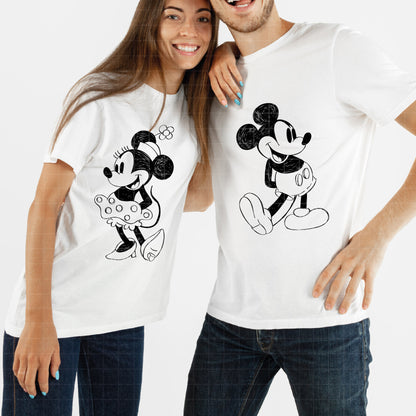 COD1762 - Mickey & Minnie loving bundle, Disney Valentine's day clipart Svg, Png, Eps, Dxf, Jpeg, vector.