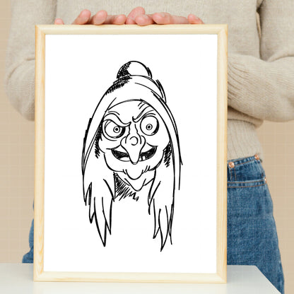 COD1767 - Disney Villains Sketch bundle, Disney villains clipart Svg, Png, Eps, Dxf, Jpeg, vector.