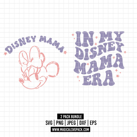 COD1785 - Minnie In my Disney Era bundle, Disney Classics clipart Svg, Png, Eps, Dxf, Jpeg, vector.