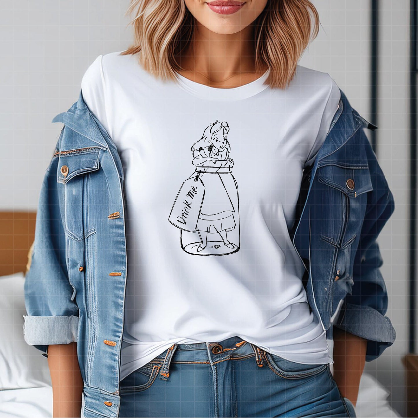 COD1810 - Alice in wonderland & Chesire cat bundle line art, Disney clipart Svg, Png, Eps, Dxf, Jpeg, vector.