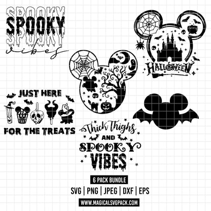 COD1815 - Disney halloween bundle, Disney clipart Svg, Png, Eps, Dxf, Jpeg, vector.