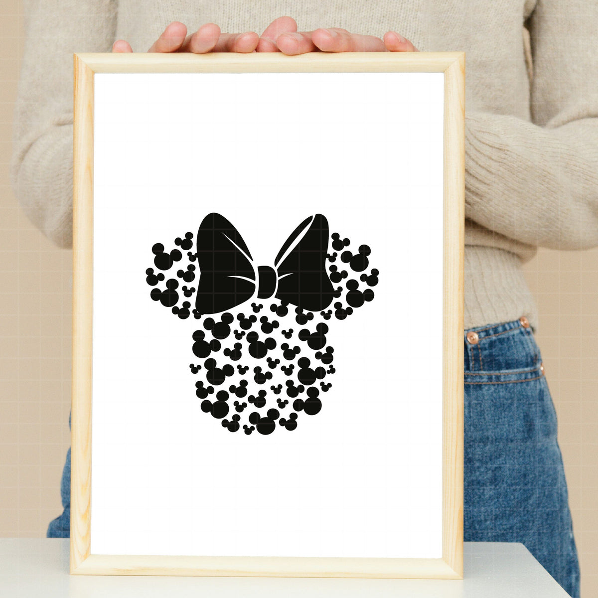 COD1826 - Minnie silhouettes bundle, Disney Classics clipart Svg, Png, Eps, Dxf, Jpeg, vector.