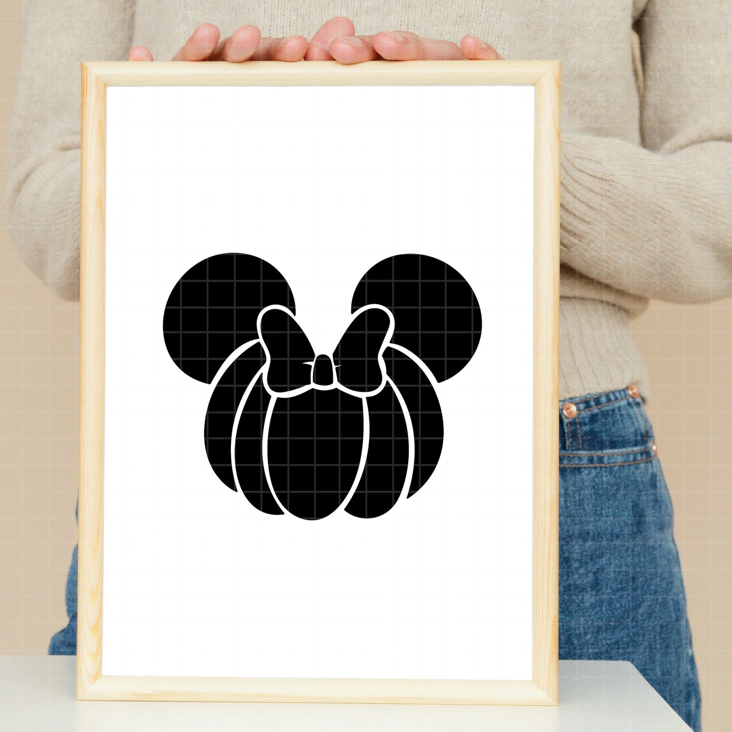 COD188 - Minnie's pumpkins Happy Halloween bundle, Disney Halloween clipart Svg, Png, Eps, Dxf, Jpeg, vector.