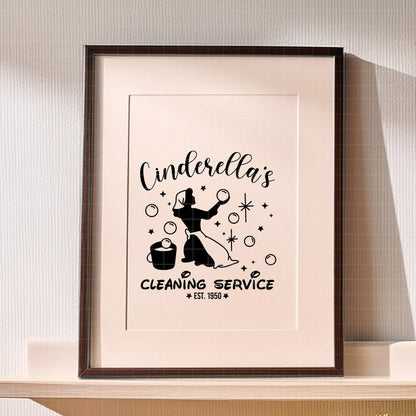 COD2167 - Cinderella bundle, Disney princess clipart Svg, Png, Eps, Dxf, Jpeg, vector.