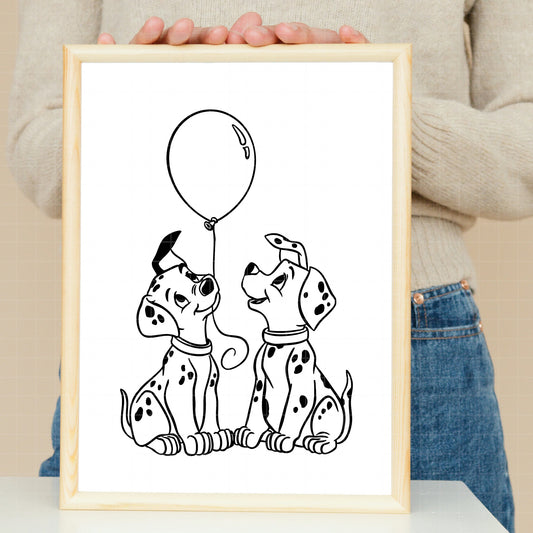 COD2175 - 101 Dalmatians pack bundle, Disney clipart Svg, Png, Eps, Dxf, Jpeg, vector.