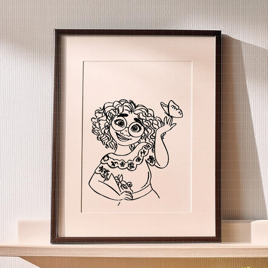 COD2187 - Encanto line art pack bundle, Disney clipart Svg, Png, Eps, Dxf, Jpeg, vector.