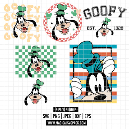 COD2194 - Goofy pack bundle, Disney clipart Svg, Png, Eps, Dxf, Jpeg, vector.