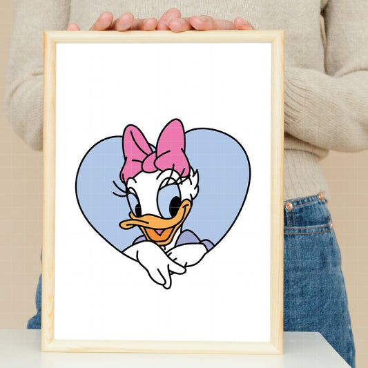 COD2332 - Daisy dtf full color pack bundle, Disney Classics clipart Svg, Png, Eps, Dxf, Jpeg, vector.