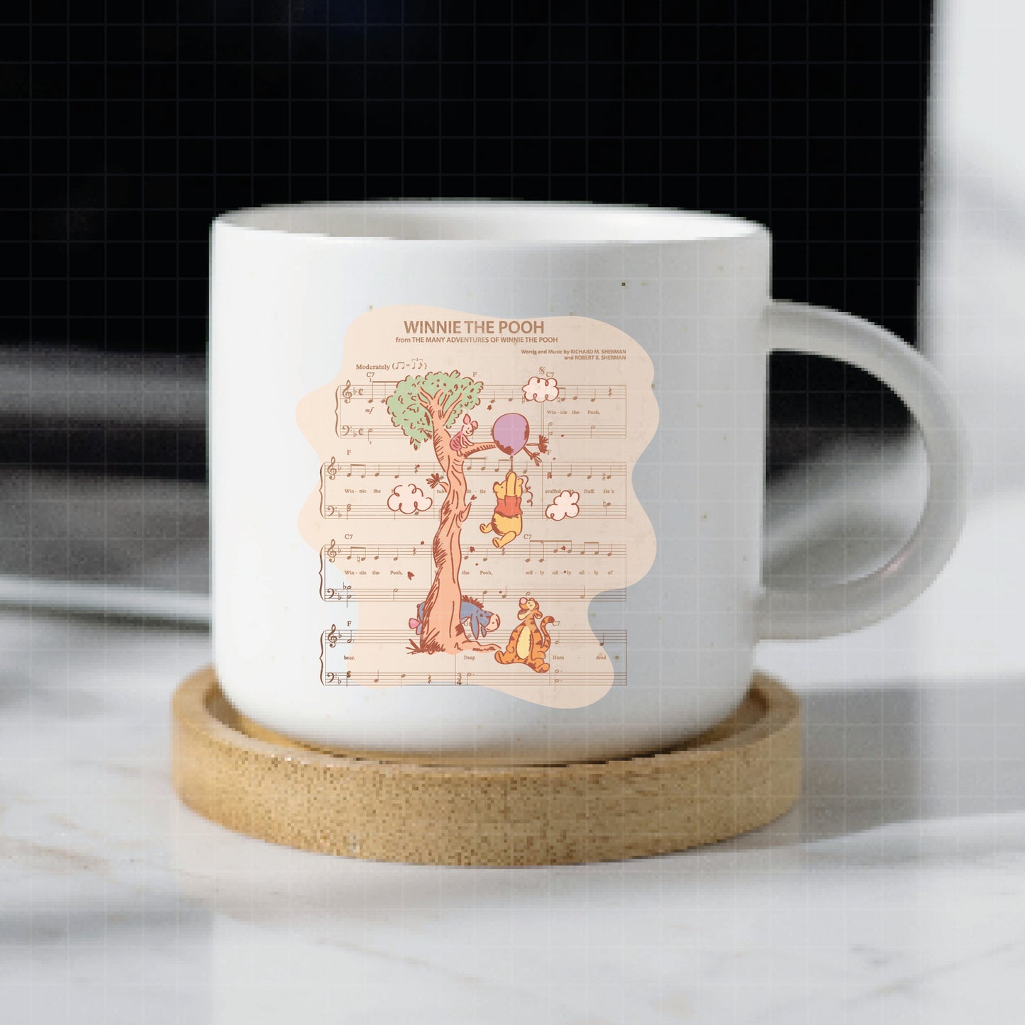 COD2338 - Winnie the Pooh songs sheet music pack bundle, Disney clipart Svg, Png, Eps, Dxf, Jpeg, vector.