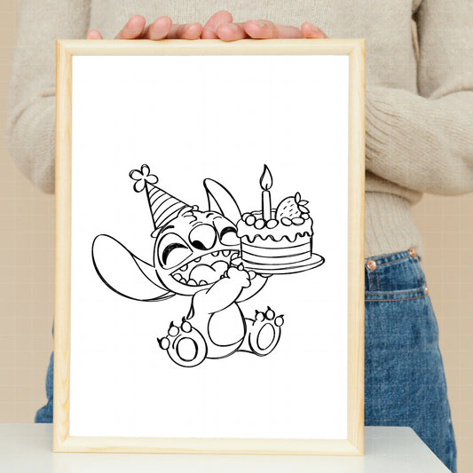 COD2379 - Stitch clipart pack bundle, Disney cliparts Svg, Png, Eps, Dxf, Jpeg, vector.