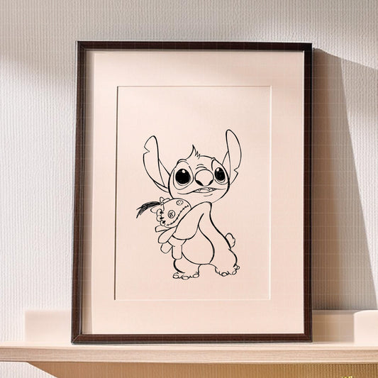 COD2382 - Stitch & Scrump clipart pack bundle, Disney cliparts Svg, Png, Eps, Dxf, Jpeg, vector.