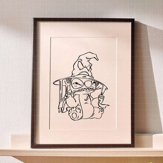 COD2386 - Stitch as Harry Potter clipart pack bundle, Disney cliparts Svg, Png, Eps, Dxf, Jpeg, vector.