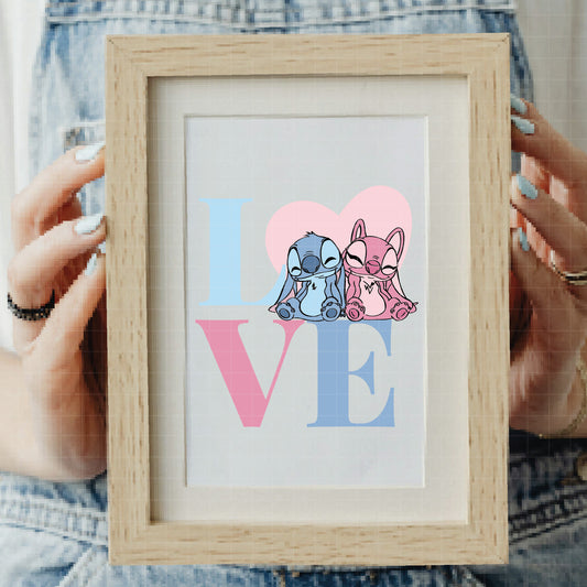 COD2392 - Stitch & Angel clipart pack bundle, Disney cliparts Svg, Png, Eps, Dxf, Jpeg, vector.