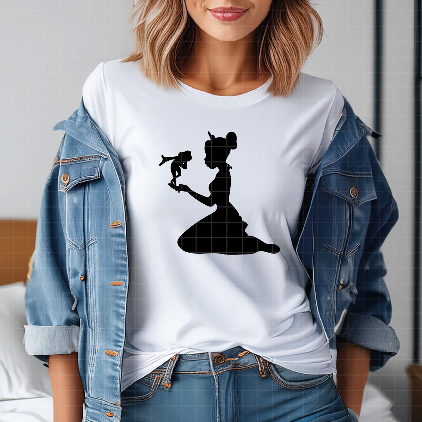 COD2395 - The princess and the frog silhouettes pack bundle, Disney princess clipart Svg, Png, Eps, Dxf, Jpeg, vector.