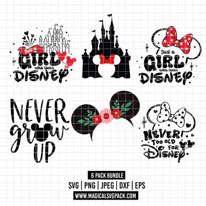 COD2397 - Disney trips pack bundle, Disney trips clipart Svg, Png, Eps, Dxf, Jpeg, vector.